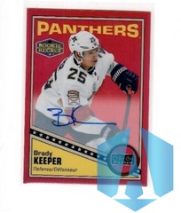 2019-20 O-Pee-Chee Platinum Retro Rainbow Red Brady Keeper #R-64 Rookie